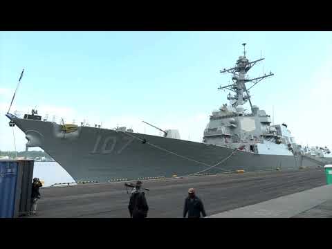 U.S. warship docks in Polish port town as war rages in neighboring Ukraine