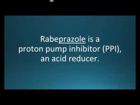 How to pronounce rabeprazole (AcipHex) (Memorizing Pharmacology Flashcard)