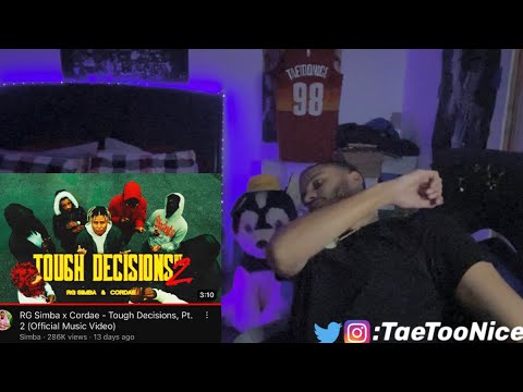 MY JAILBIRD SHOOTER CALLING DROPPING KNOWLEDGE😭🔥 RG SIMBA X CORDAE "TOUGH DECISIONS" PT 2 REACTION