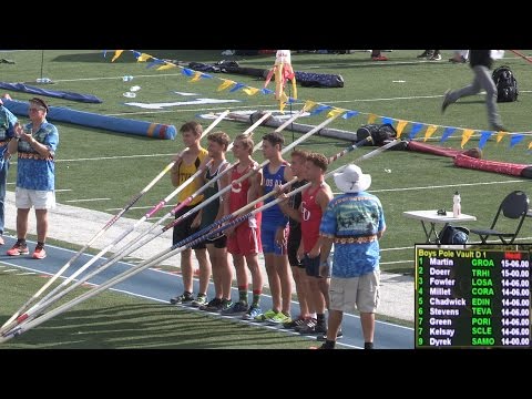 2016 TF - CIF-ss FINALS  (Div 1) - Men's Pole Vault