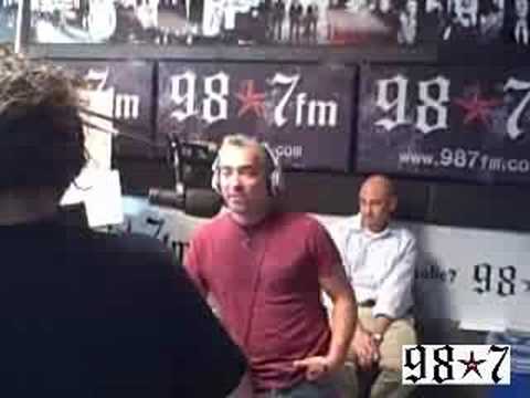 Cesar Milan hangs with Ozo on 98*7