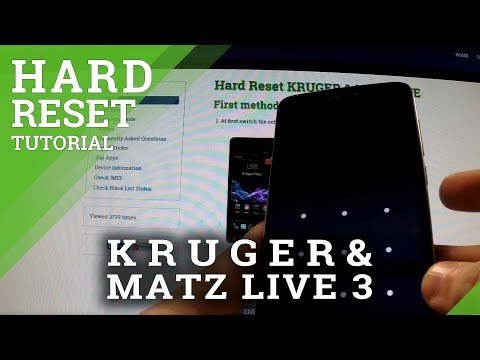Hard Reset KRUGER & MATZ LIVE 3 - remove password and pattern lock