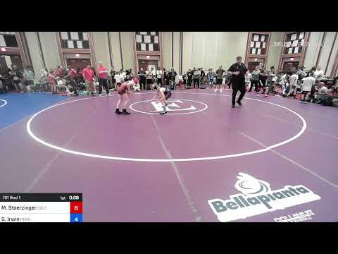 98 Kg Rr Rnd 1 - Matthew Stoerzinger, South Side Wrestling Club Vs Garrett Irwin, Pennsylvania Bdb