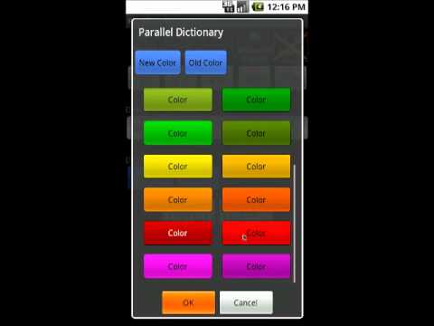Parallel Dictionary Video