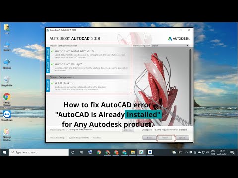 How to fix the Error – AutoCAD is already “installed” | AutoCAD already ...
