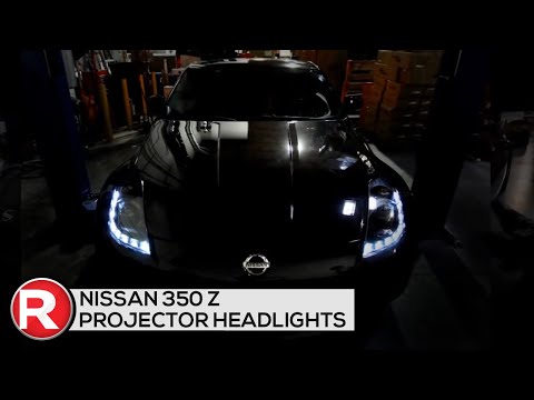 NIssan 350Z Projector Headlights (for cars w/ OEM HID) Spec-D Reviews, DIY How To Install & Features