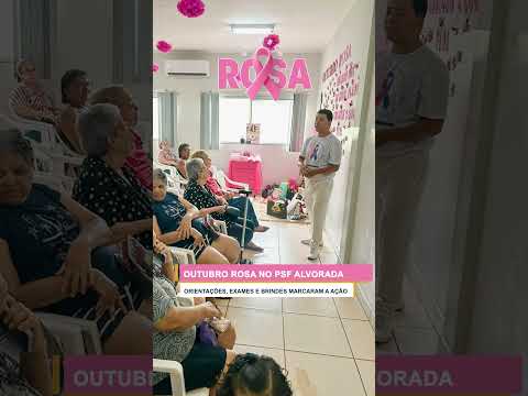Ação do Outubro Rosa reúne mulheres no PSF Alvorada, em Capinópolis