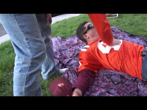 Virginia Tech Alum Gets Scared Stiff... Literally