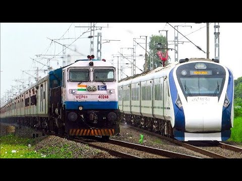 Electric freight train+express #train #highspeedtrain #railway #railwayrunning #railtrack #passenger