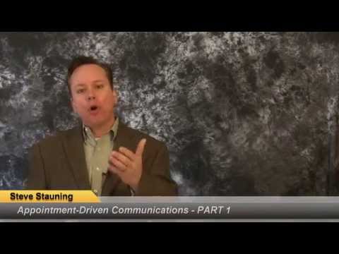 Appointment-Driven Communications - Part 1