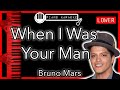 When I Was Your Man (LOWER -3) - Bruno Mars - Piano Karaoke Instrumental