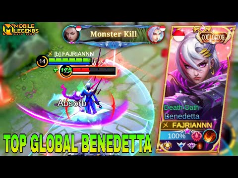 TOP GLOBAL BENEDETTA OFFLANE | BENEDETTA OFFLANE ROTATION | MOBILE LEGENDS