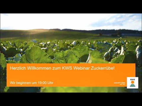 KWS Webinar Zuckerrübe -Rübenanbau-Tipps & Sortenempfehlungen für 2021 für Plattling & Rain a.L.
