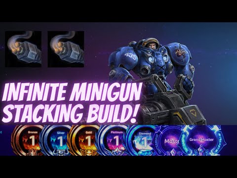 Tychus Odin - MINIGUN STACKING BUILD VS DEATHWING DIABLO!?! - B2GM Season 5 (Plat 2)