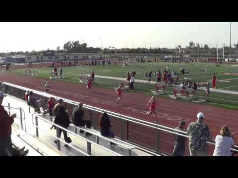 JVG 200m Heat 2 vs Marina - 4-14-16 - Los Alamitos Girls