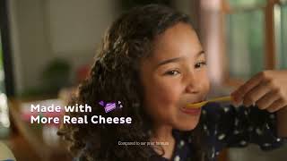  More real cheese in every bite!*