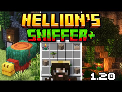 Hellion's Sniffer+ — Ridable Sniffer, Ancient Cave - Minecraft 1.20 Mods Showcase!