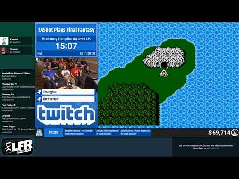 TASBot plays Final Fantasy en 1:17:41 (No Memory Corruption No Reset TAS) [RPGLB2019]