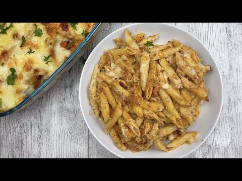 How To Make Chicken Pasta Bake • White Sauce Penne Pasta Recipe With Chicken • Creamy Pasta Recipe