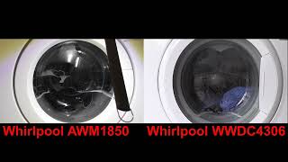 Download lagu Whirlpool AWM1850 vs Whirlpool WWDC4306 Wool cycle wash race mp3