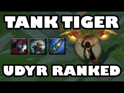 Tank Tiger Udyr Ranked Gameplay | Updated Aftershock Runes [8.4]