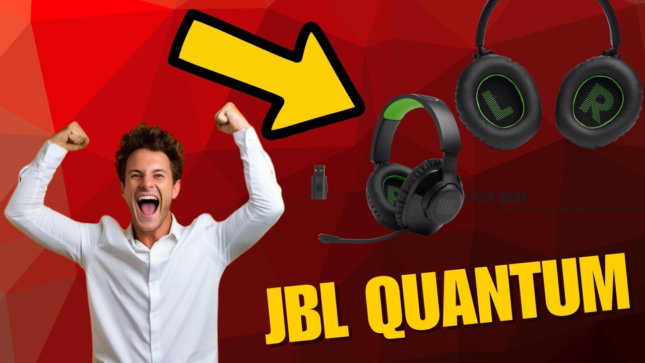 Miniatura da avaliação em vídeo de Headset Gamer JBL Quantum 360 Wireless Preto