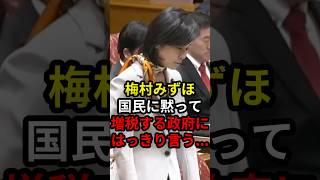 梅村みずほ国民に黙って増税する政府にはっきり言う #政治 #ニュース #高市政権 #参政党 #梅村みずほ