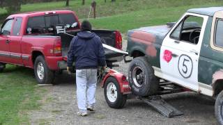 winch a vehicle onto a car tow dolly
