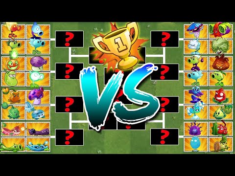 Tournamnet 8 Team Plants (32 Plants) - Which Plant Will Win? - Pvz 2 Plant vs Plant