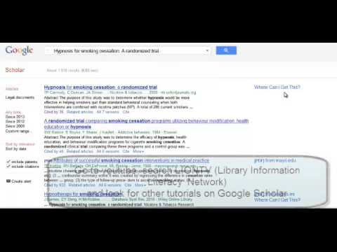 Google Scholar Citation Tool Suggested Addresses For