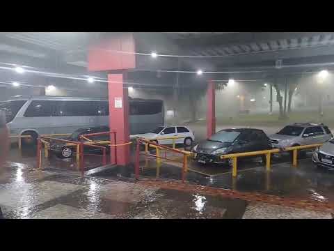 Rodoviária de jandaia do Sul Paraná  chegou a chover granizo 