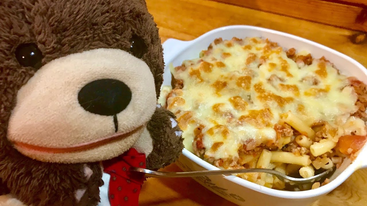 Live クリスマスにミートソースマカロニグラタンはいかがでしょう。