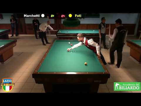 Foti vs Marchetti - Gara Libera Territoriale Open Accademia del Biliardo Terni Settembre 2018