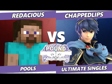 Pound 2022 - Redacious (Steve) Vs. ChappedLips (Marth) SSBU Smash Ultimate Tournament