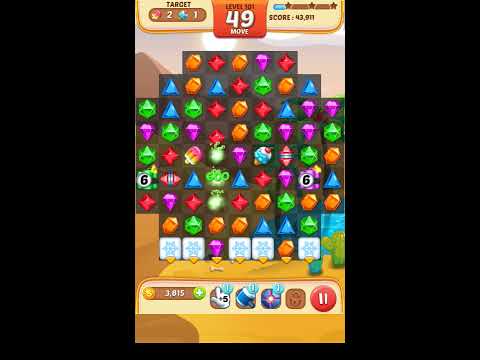 Jewel Match King Level 101 - Walkthrough ( No Booster )