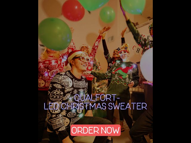 Vídeo relacionado con OFF THE RACK Unisex Led Light Up Ugly Christmas Jumper Sweater for Men & Women Suéter, Shake Off de Temporada, M para Hombre