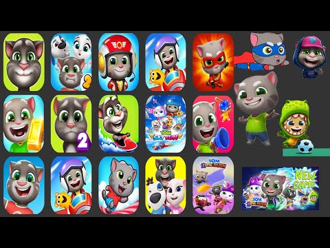 My Talking Tom1+2+3,Talking Tom Time Rush1+2,Talking Tom Fly Run1+2+3,Talking Tom Jetski1+2+3,