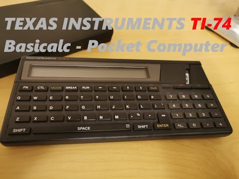 Texas Instruments TI-74 Basicalc 8-bit Pocket Computer