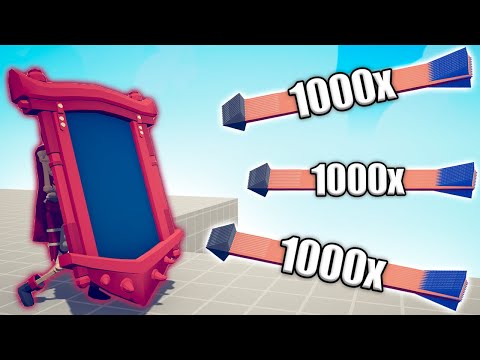 SKELETON MIRROR SHIELD vs 1000x OVERPOWERED UNITS - TABS | Totally Accurate Battle Simulator 2023