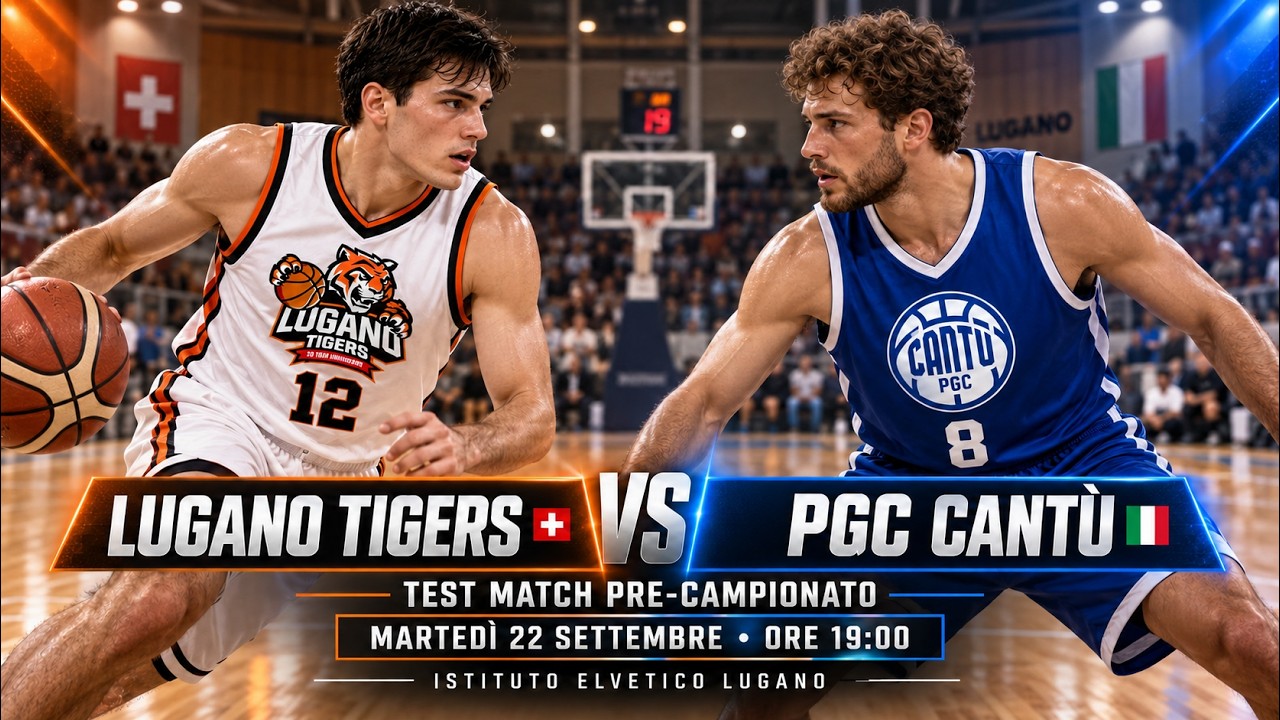 🏀 DIRETTA LIVE | Lugano Tigers vs PGC Cantù | Test Match Internazionale Pre-Campionato #basketball