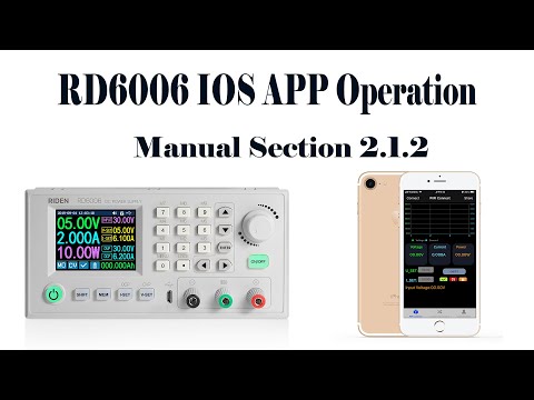 RD6006 operation series video(manual 2.4.2) - IOS APP operation