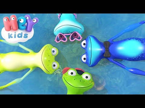 La grenouille verte 🐸 Comptines pour bébé avec des animaux | HeyKids Français