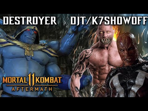 RAN INTO PRO PLAYERS IN KOMBAT LEAGUE (DJT, K7 SHOWOFF) - MK11