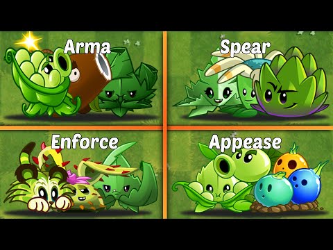 Random 4 Team 3 Plants + Mint Battlez - Who Will Win? - PvZ 2 Team Plants vs Team Plants