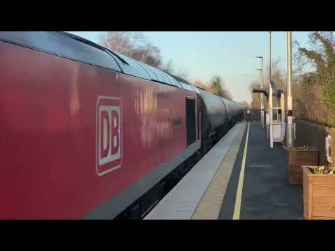DB Cargo UK Class 60 60062 ‘Stainless Pioneer’ at Lowdham with a tank train for Kingsbury 21/02/2022