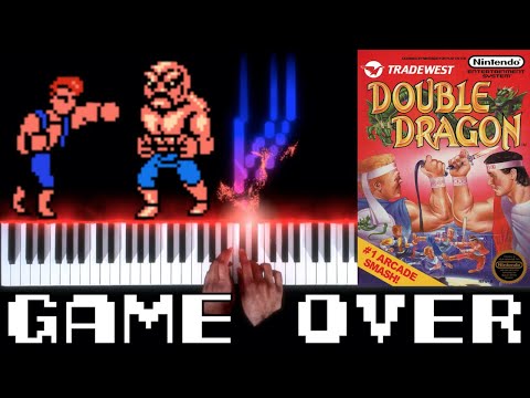 Double Dragon (NES) - Game Over - Piano|Synthesia Video