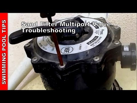 Sand filter multiport valve repair