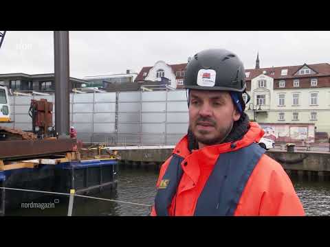 NDR Nordmagazin 13.03.2025 / Rostocker Stadthafen: Bauarbeiten an der Uferpromenade