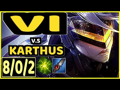 WARDEN (VI) vs KARTHUS - 8/0/2 KDA JUNGLE GAMEPLAY - EUW Ranked MASTER