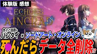 「SAO」の世界で一般人としてデスゲームに身を投じる…【Echoes of Aincrad】【ソードアート・オンライン】【体験版】